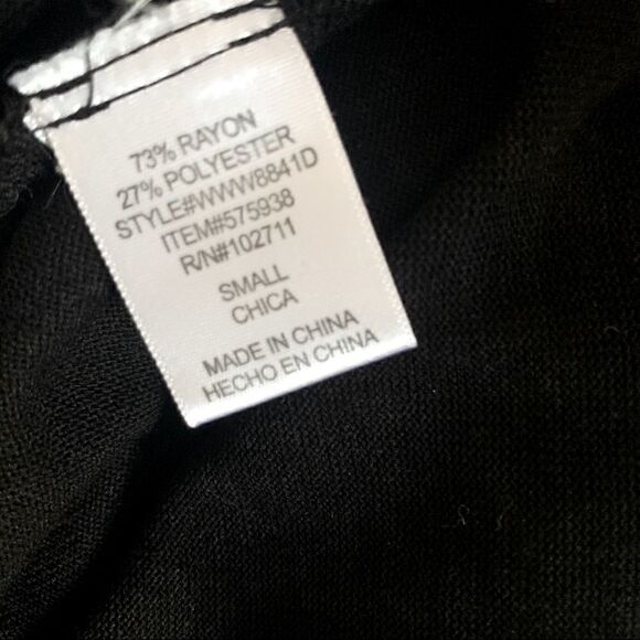 Olivia Moon Black Cowl Neck Dolman Sweater Size Small - Picture 9 of 10